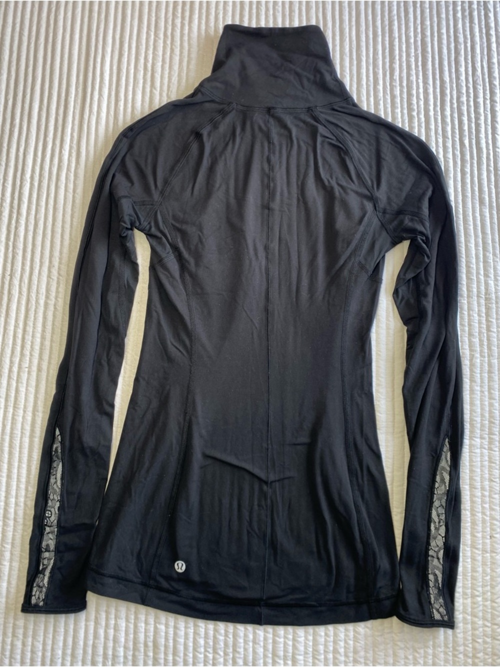 lululemon athletica Black Long-Sleeve Turtleneck Performance Top